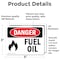 Signmission Fuel Oil, 5 in W x Rectangle, Vinyl Decal OS-2PACK-DS-D-35-L-2019 - alternate 4